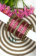 3D Lotus bangles full combo Onion Pink