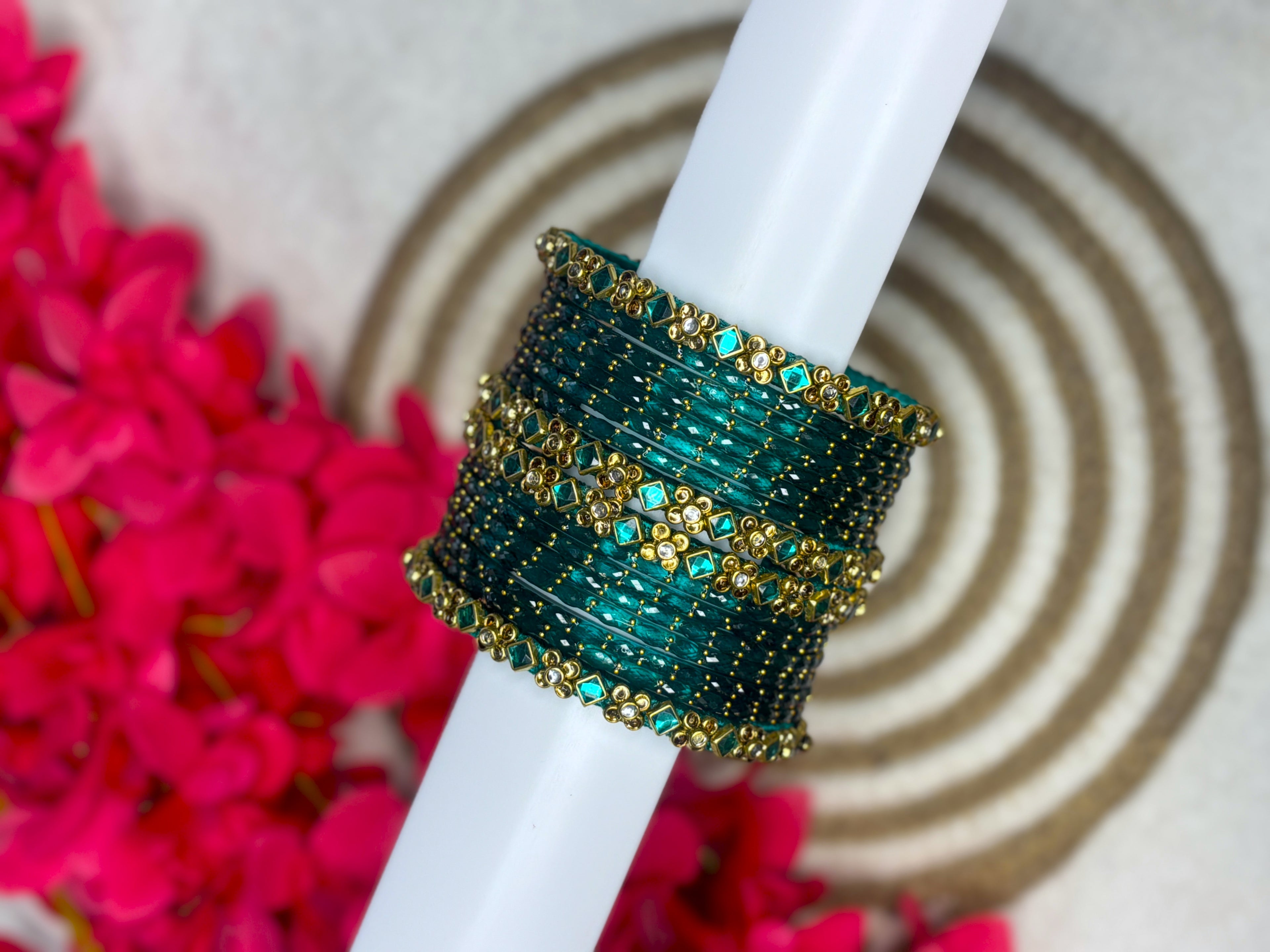 Silk Thread Bangle 12 Colors Combo Box