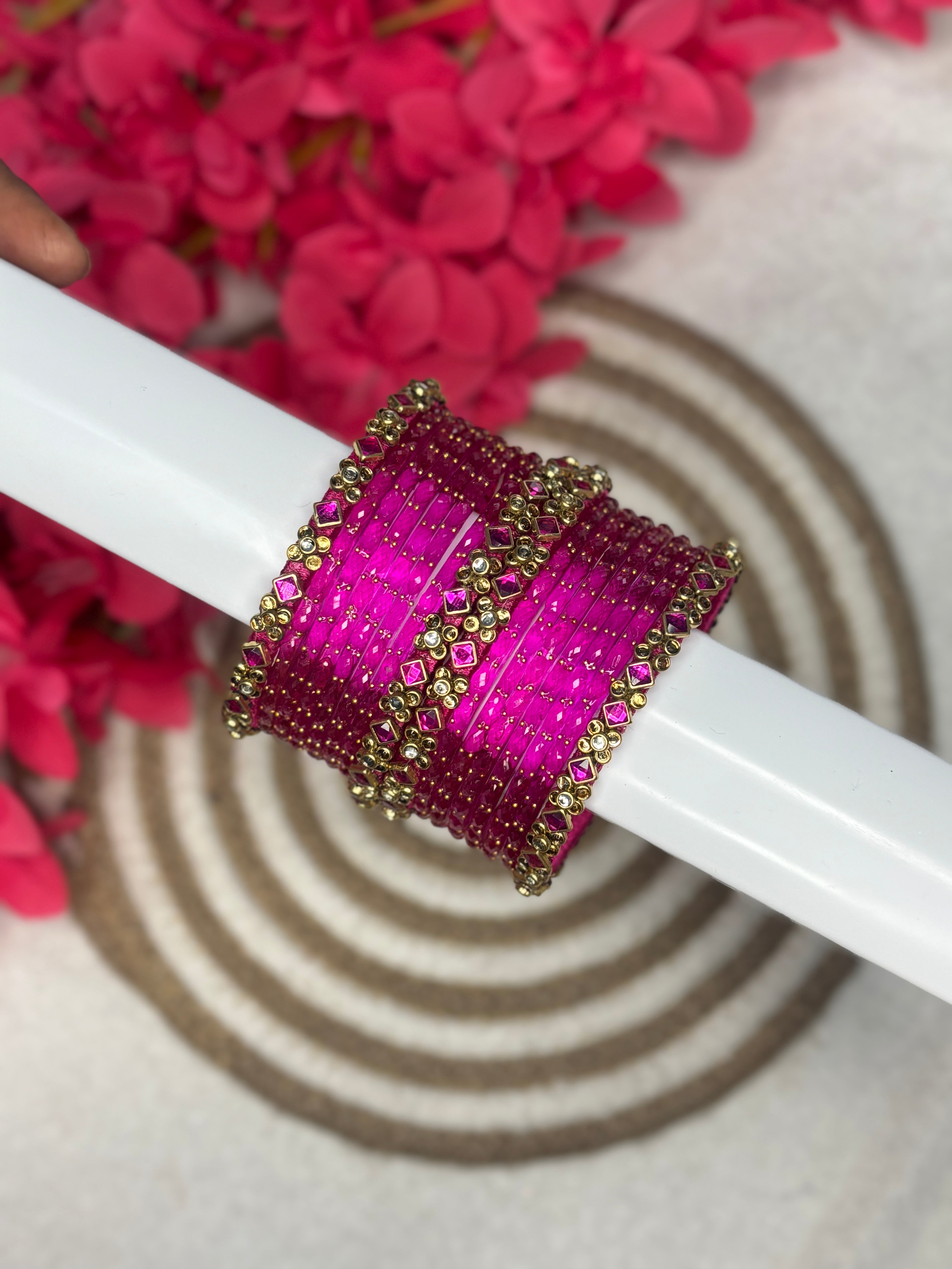Silk Thread Bangle 12 Colors Combo Box