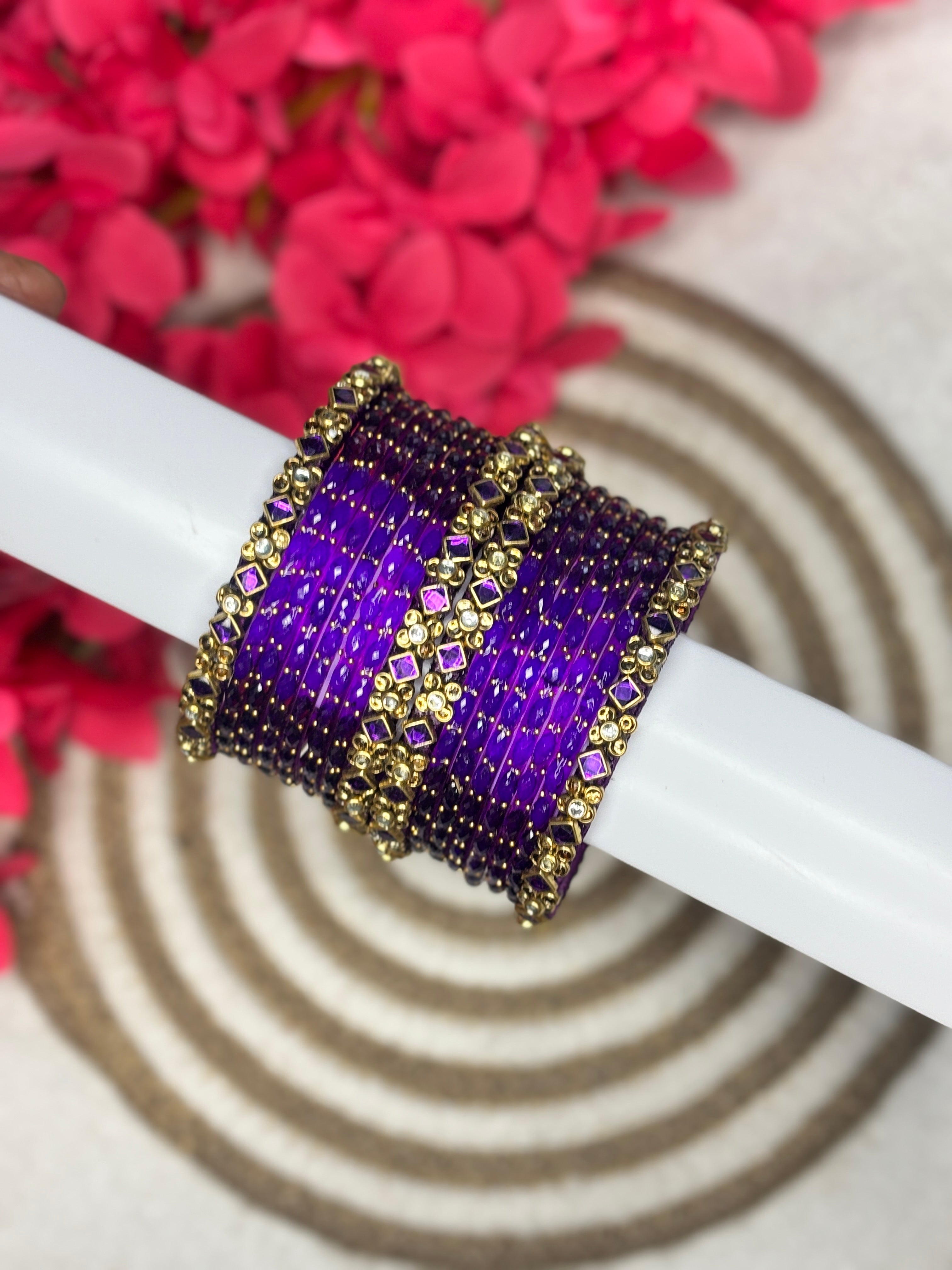 Silk Thread Bangle 12 Colors Combo Box