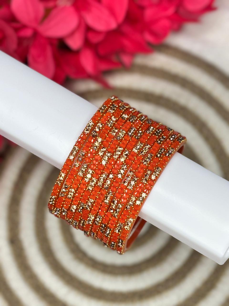 Designer Heart Stone Bangles