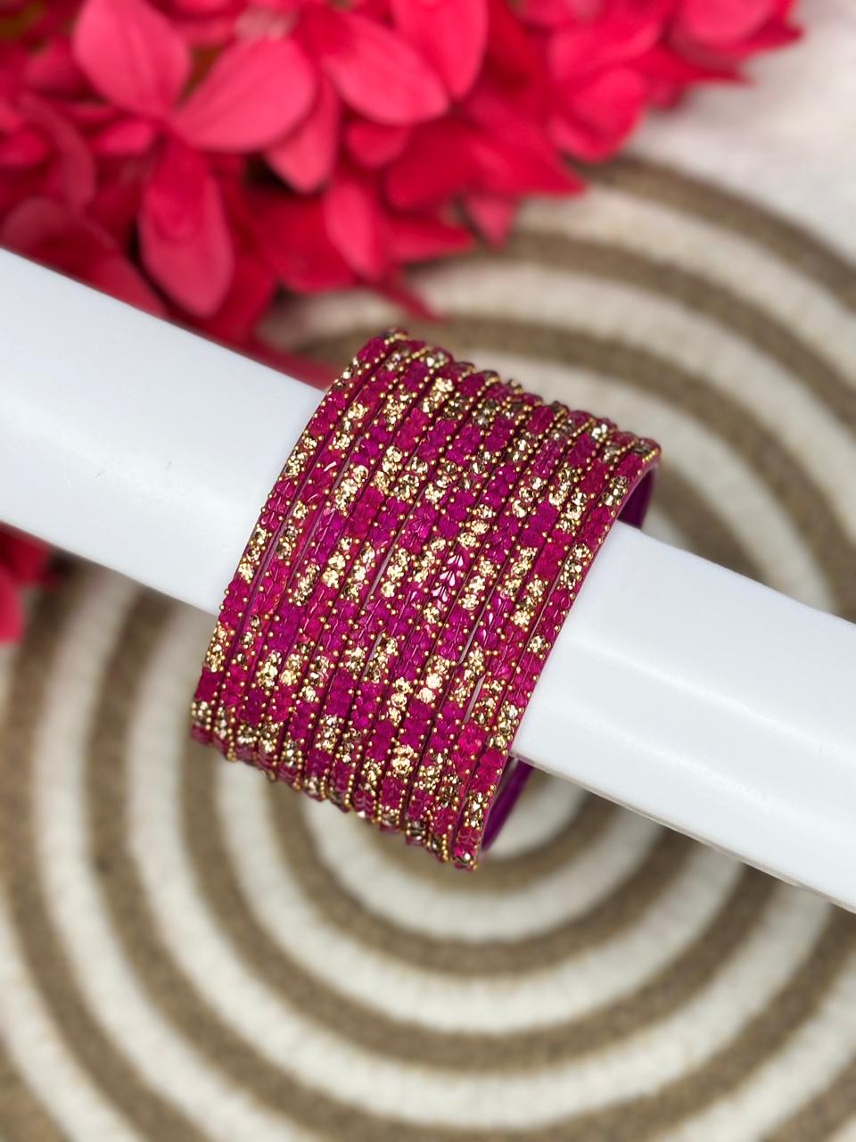 Designer Heart Stone Bangles