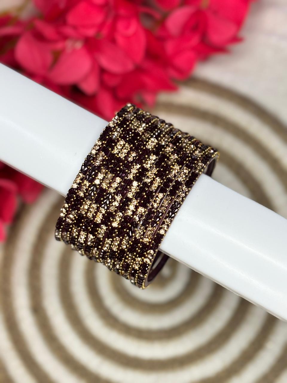Designer Heart Stone Bangles