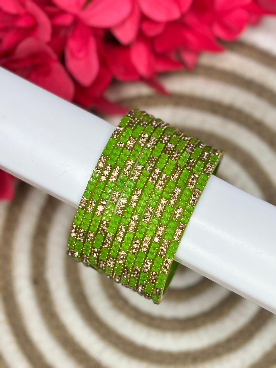 Designer Heart Stone Bangles