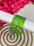 3 Stone Designer Raindrop Bangles