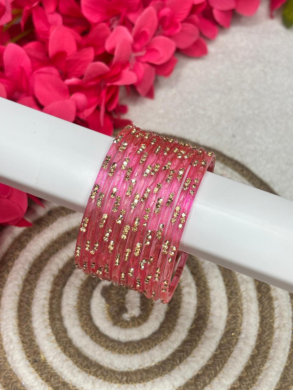 3 Stone Designer Raindrop Bangles