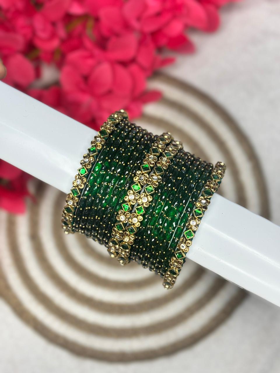 Silk Thread Bangle 12 Colors Combo Box