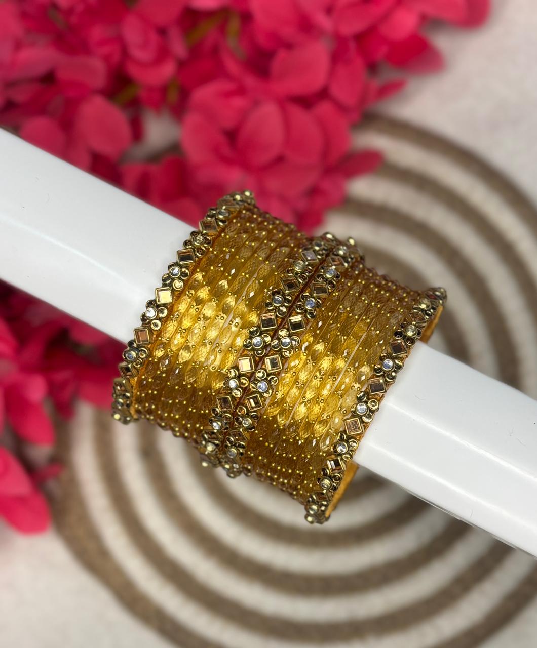 Silk Thread Bangle 12 Colors Combo Box