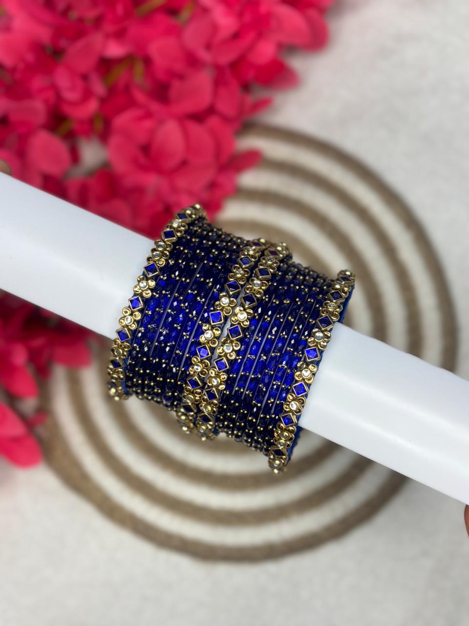 Silk Thread Bangle 12 Colors Combo Box