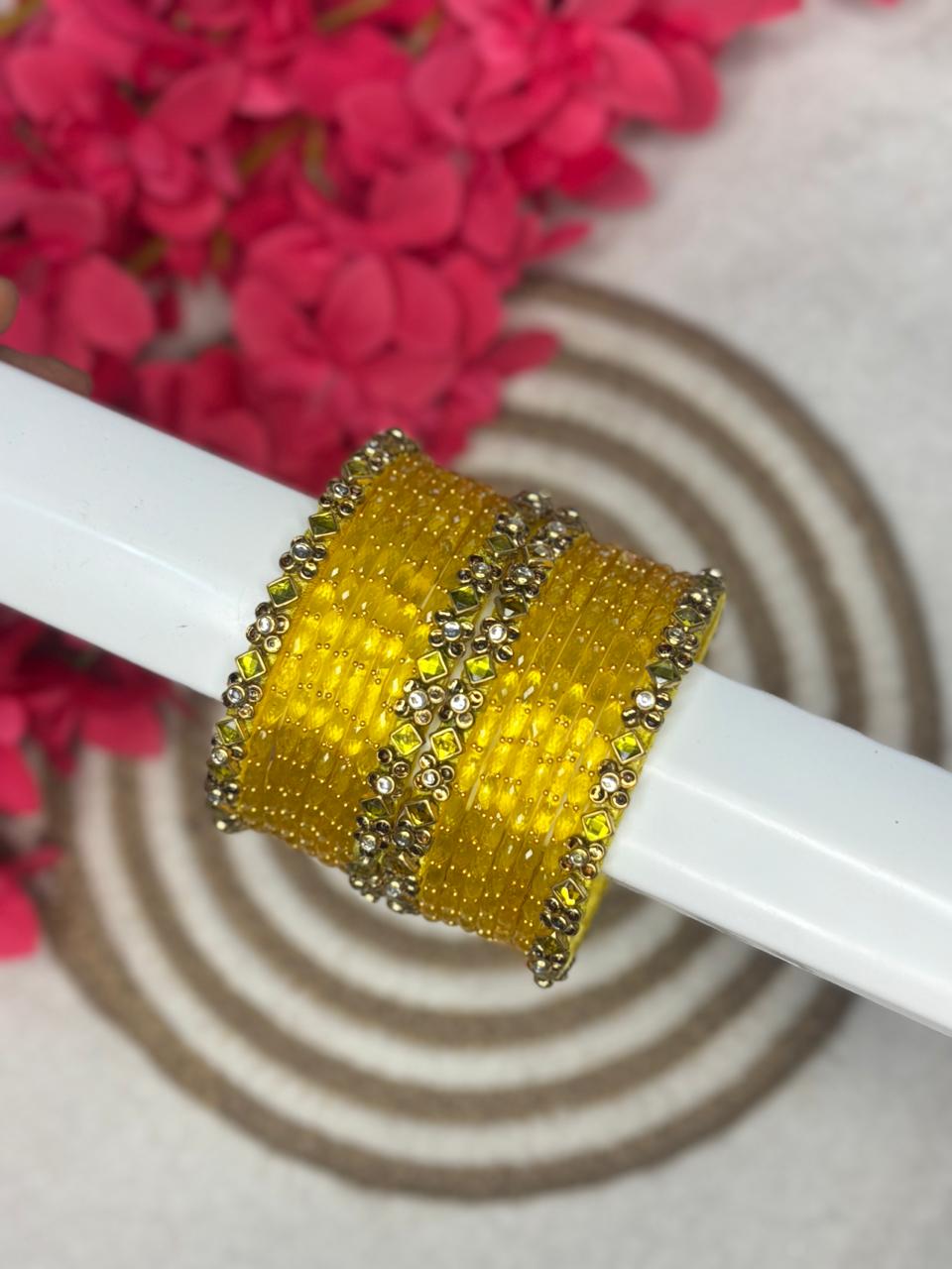 Silk Thread Bangle 12 Colors Combo Box