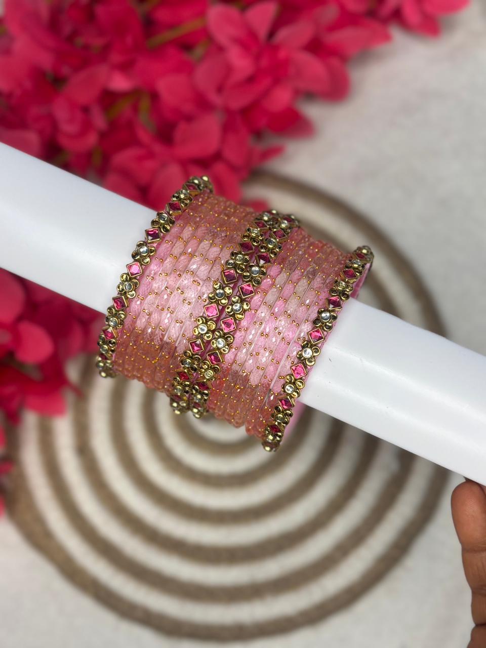 Silk Thread Bangle 12 Colors Combo Box