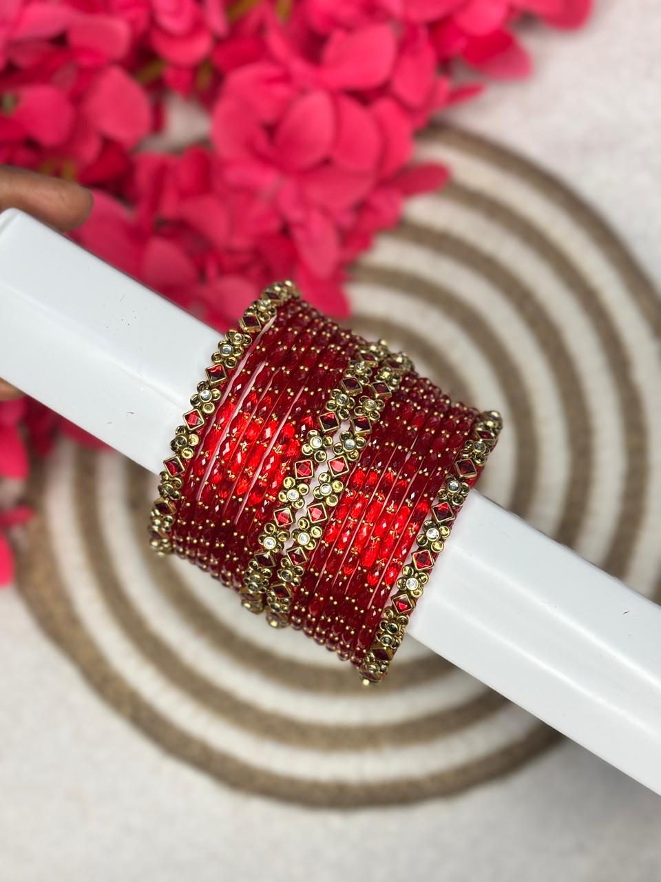 Silk Thread Bangle 12 Colors Combo Box