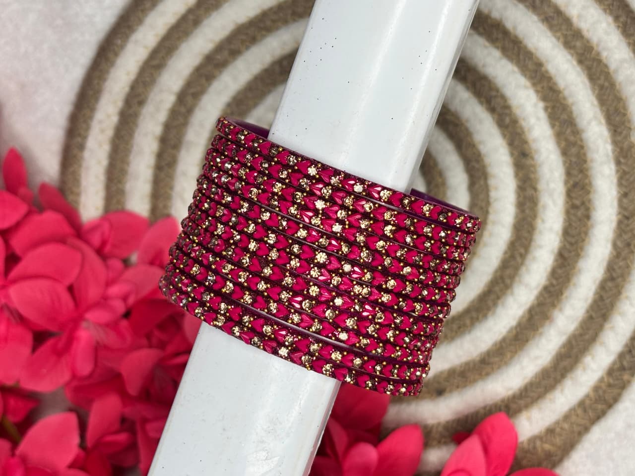 Sweet Heart Stone Bangles