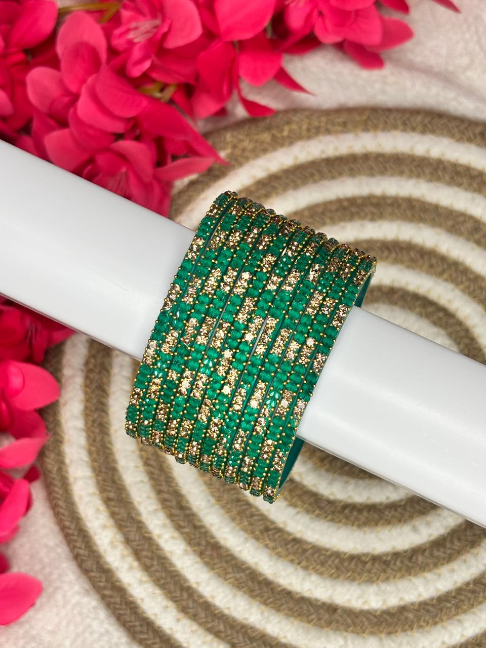 Designer Heart Stone Bangles