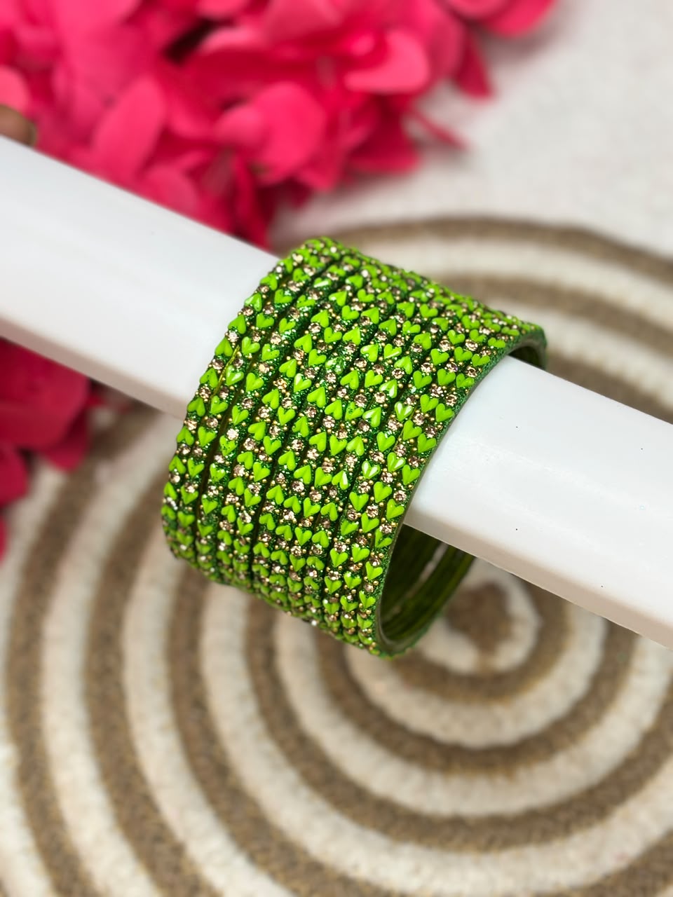 Sweet Heart Stone Bangles