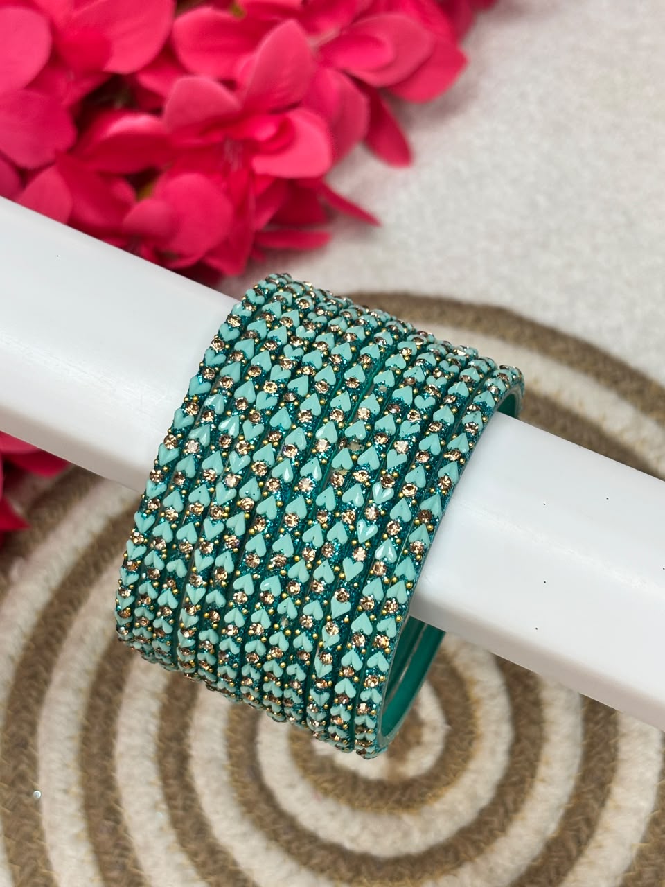 Sweet Heart Stone Bangles