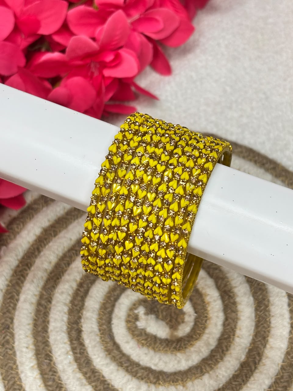 Sweet Heart Stone Bangles