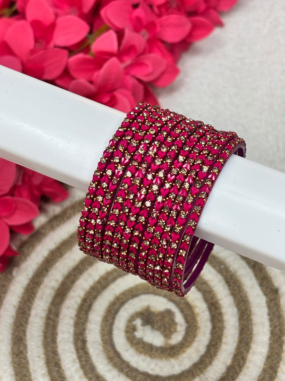 Sweet Heart Stone Bangles