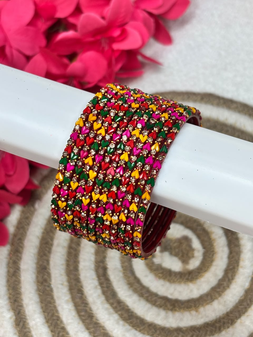 Sweet Heart Stone Bangles