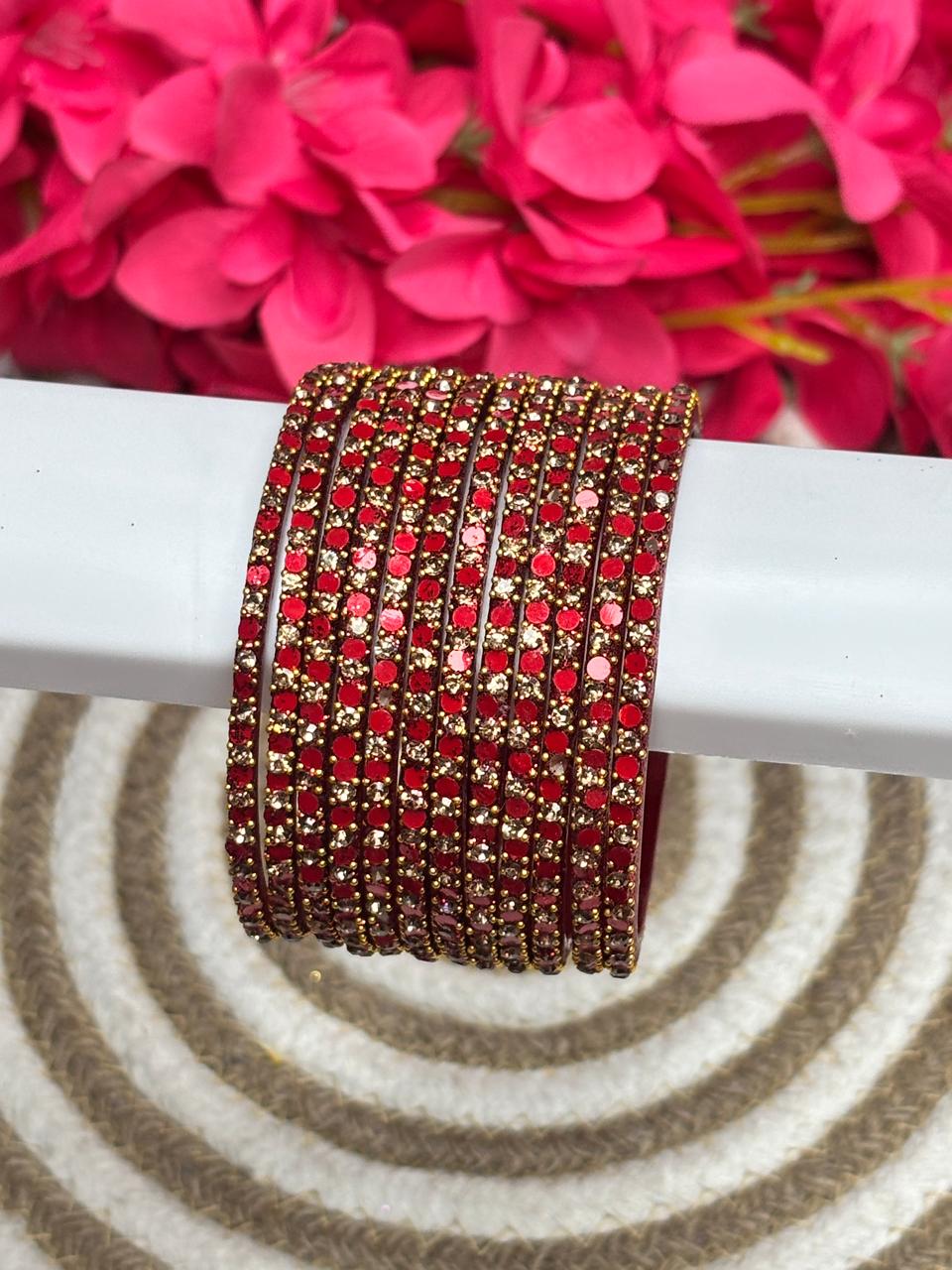 Glitter Stone Designer Bangles