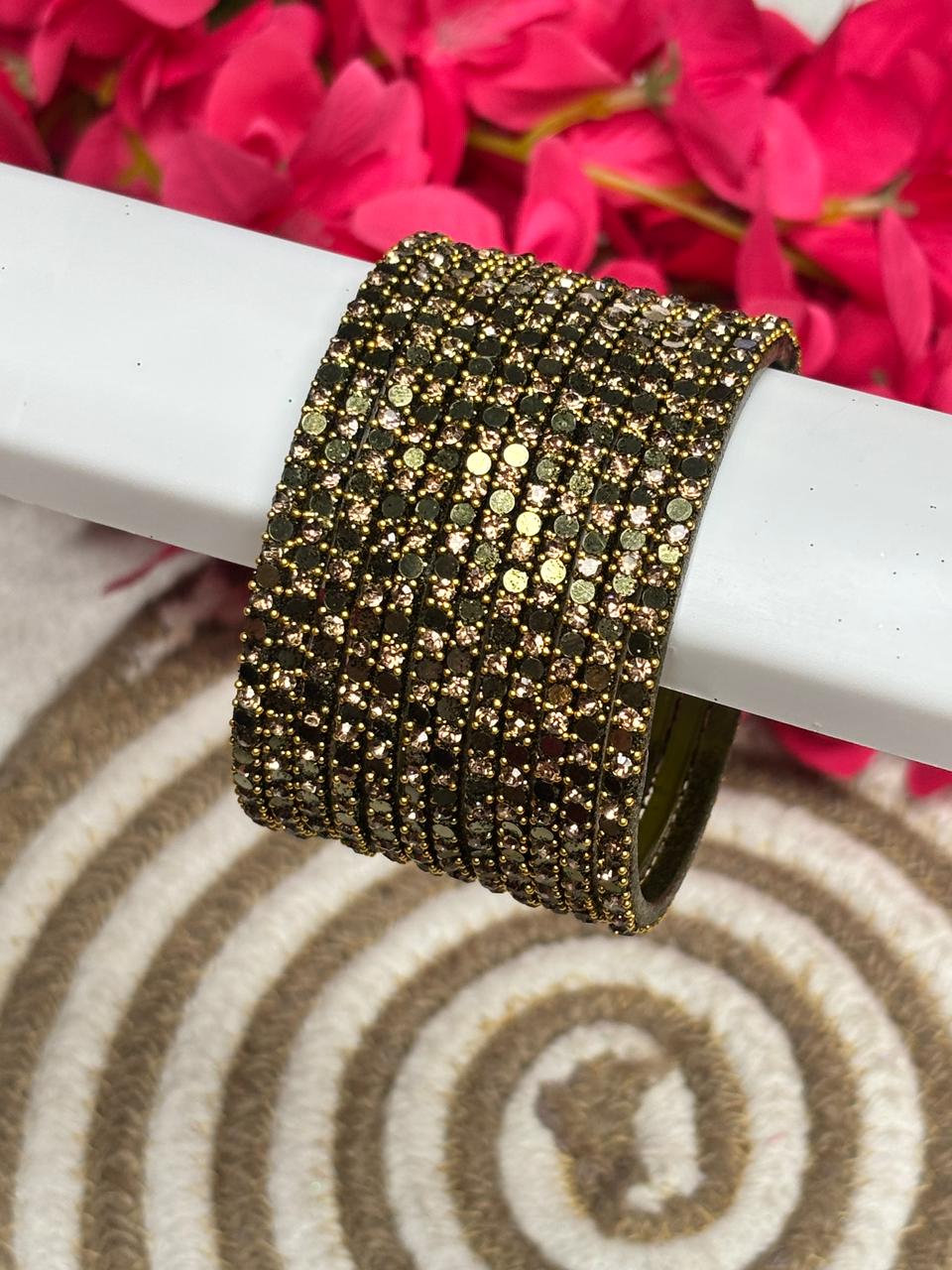 Glitter Stone Designer Bangles