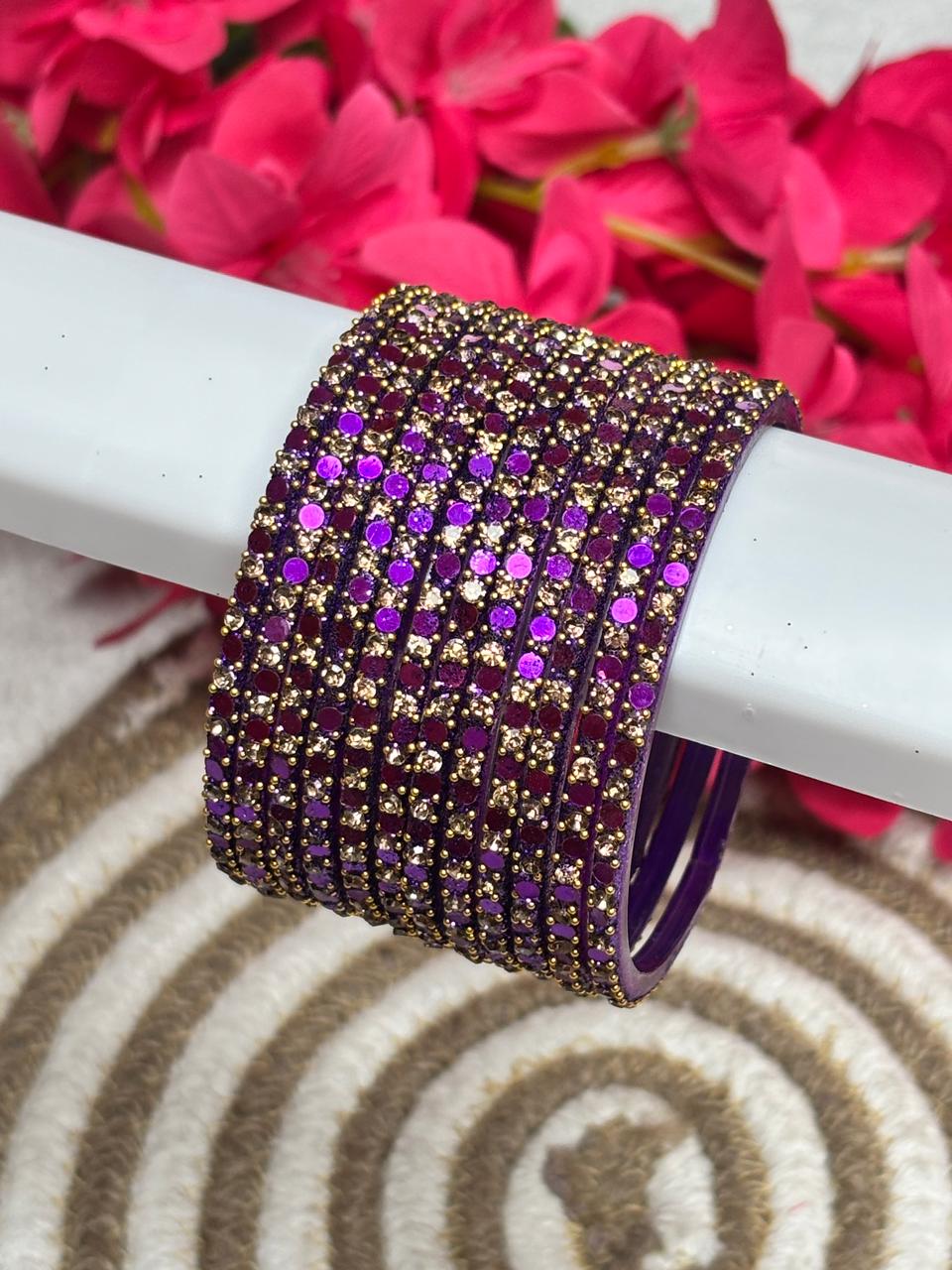 Glitter Stone Designer Bangles