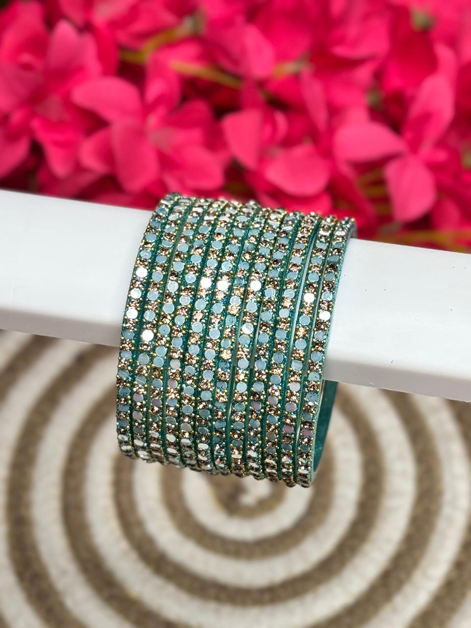 Glitter Stone Designer Bangles