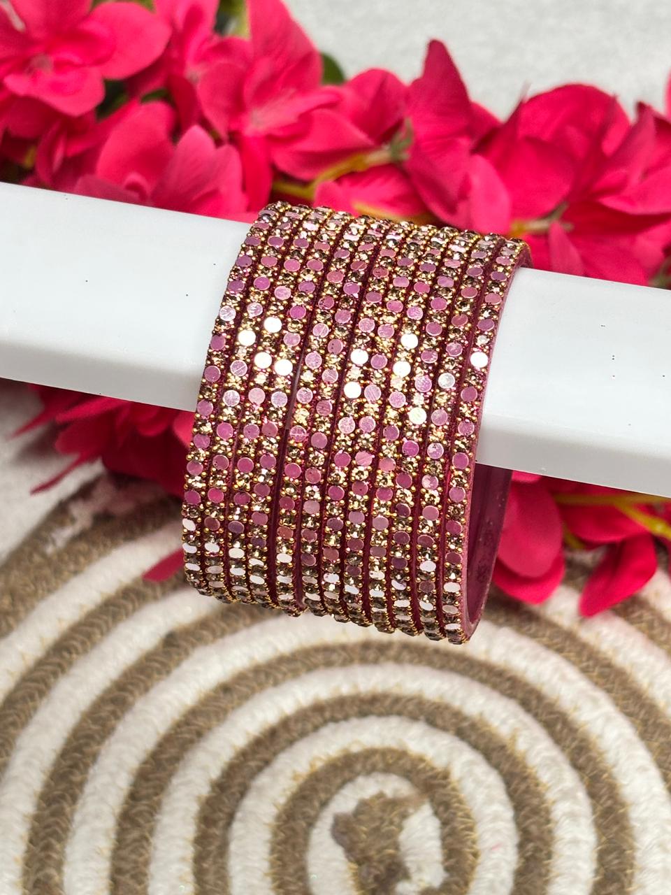 Glitter Stone Designer Bangles