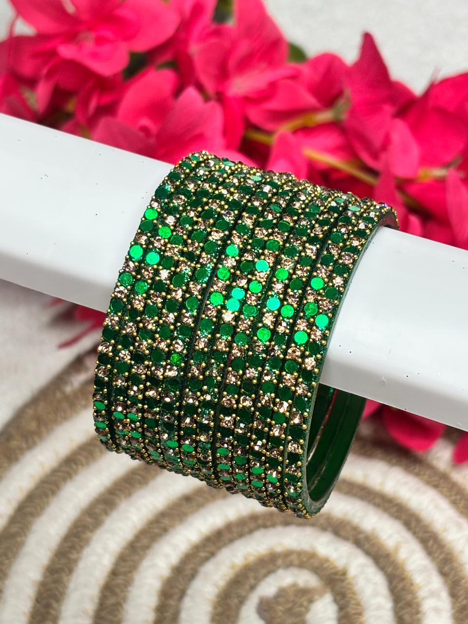 Glitter Stone Designer Bangles