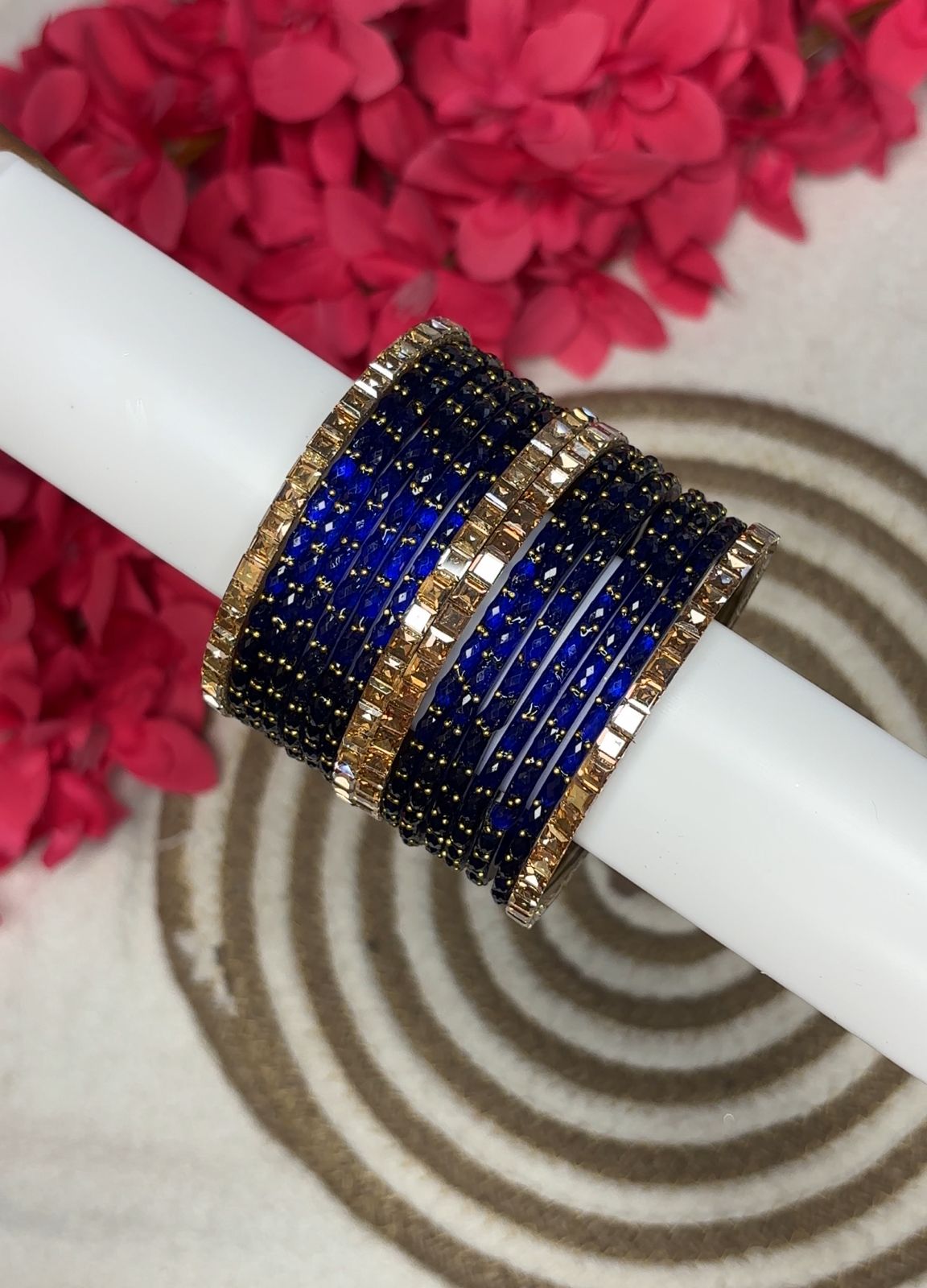 Crystal bangle and Raindrop Bangles Combo - Budget friendly